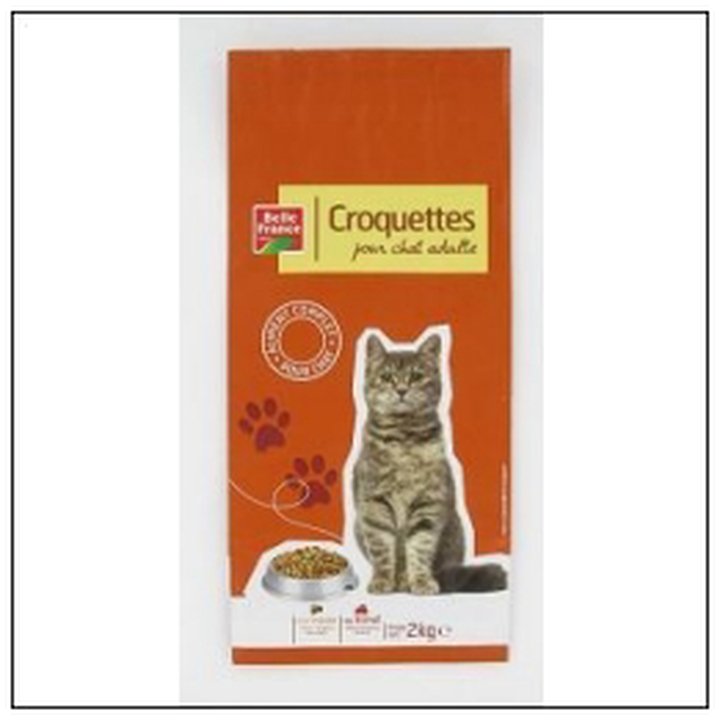CAT-03246 SAC.2KG CROQUETTES POULET BOEUF/FOIE/DINDE B.FRANCE - Image 1