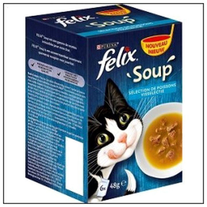 CAT-03253 FELIX SOUP SELECTION POIS SON 6X48G POUR CHAT - Image 1