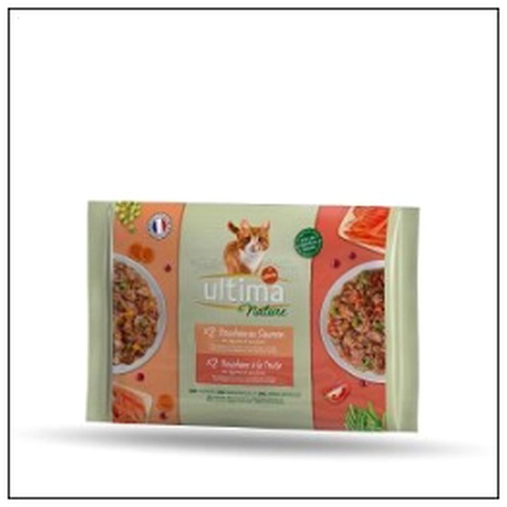 CAT-03254 L4 SACH.FRAICHEUR SAUMON/ TRUITE CHAT 85G ULTIMA - Image 1