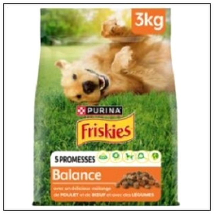 CAT-03274 CROQUETTES CHIEN 3KG POU- LET BALANCE FRISKIES - Image 1