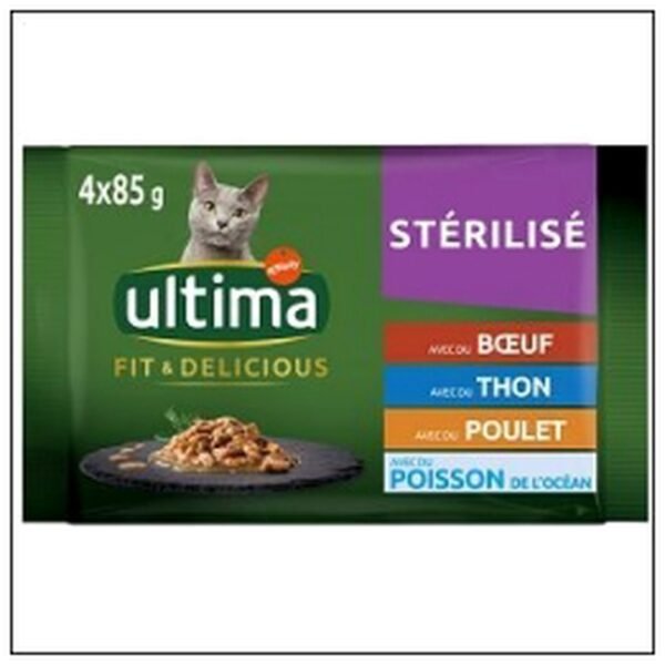 L4 SACH.FRAICHEUR POULET BOEUF THON 85G ULTIMA