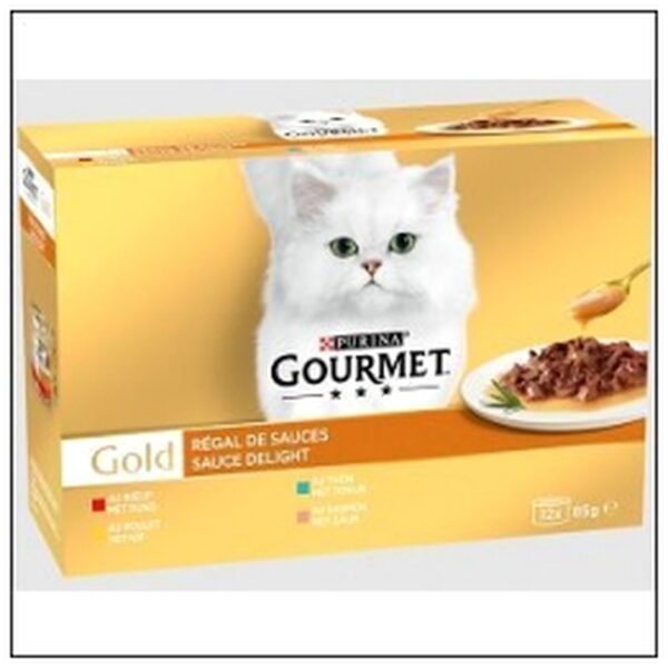 L.12 POCHONS 85G REGAL DE SAUCE CHAT ADULT.GOURMET