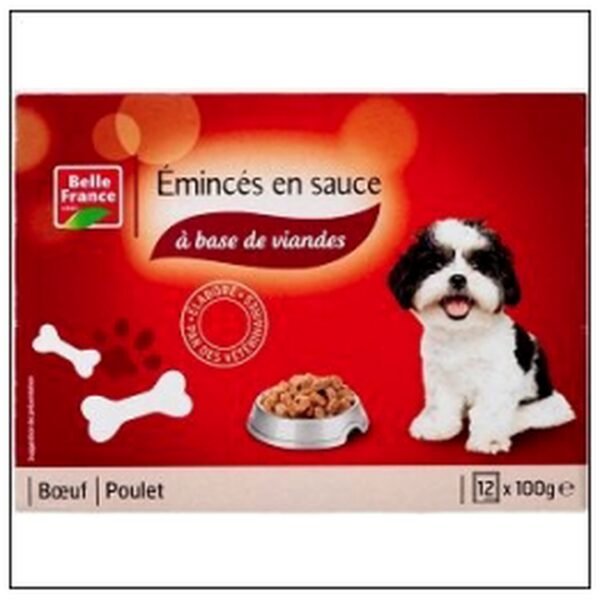 P.EMINCE BOEUF POULET CHI EN 12X100G BELLE FRANCE