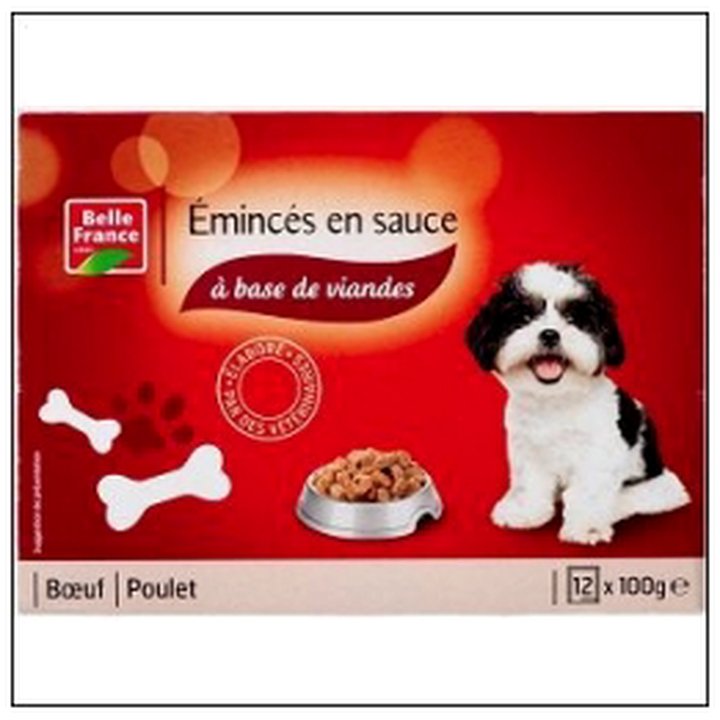 CAT-03308 P.EMINCE BOEUF POULET CHI EN 12X100G BELLE FRANCE - Image 1