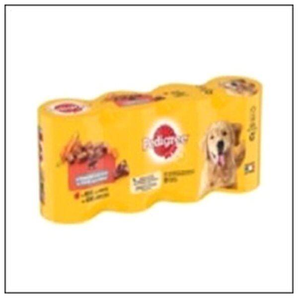 L.4X400G PEDIGREE TERRINE BOEUF/CAROT.CHIEN ADULTE