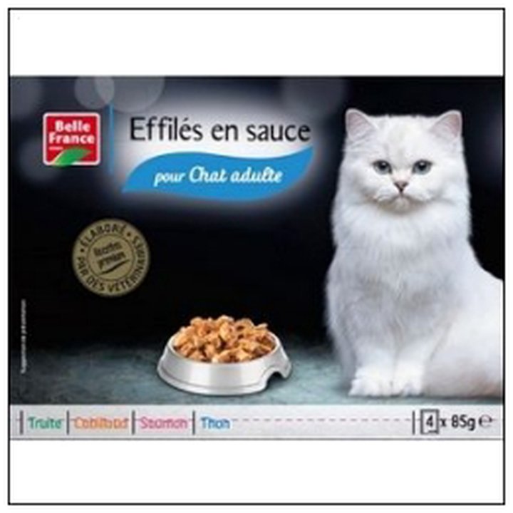 CAT-03314 L.4 POCHONS 85G MENU CHAT SAUCE POISSON B.FRANCE - Image 1