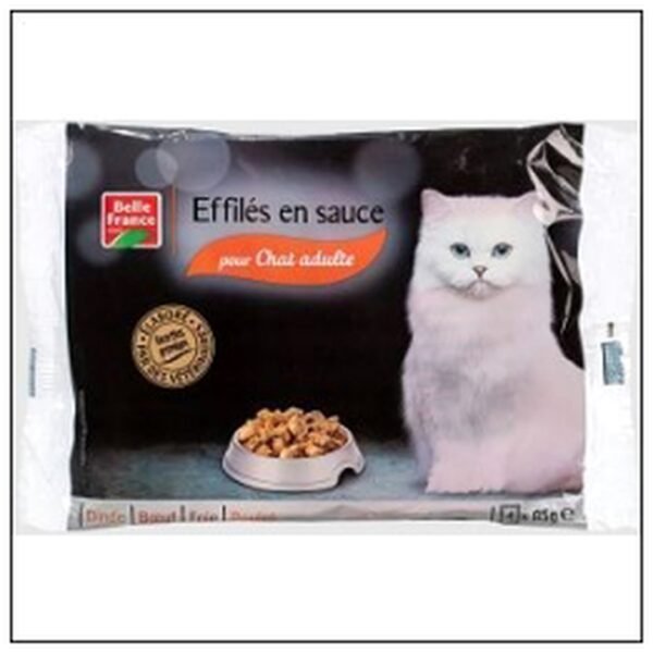 L.4 POCHONS 85G MENU CHAT SAUCE VIANDE B.FRANCE