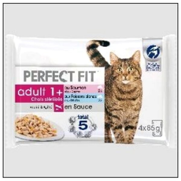 4 SACH.PERFECT FIT ADULTE STERILISE POISSONS 85G