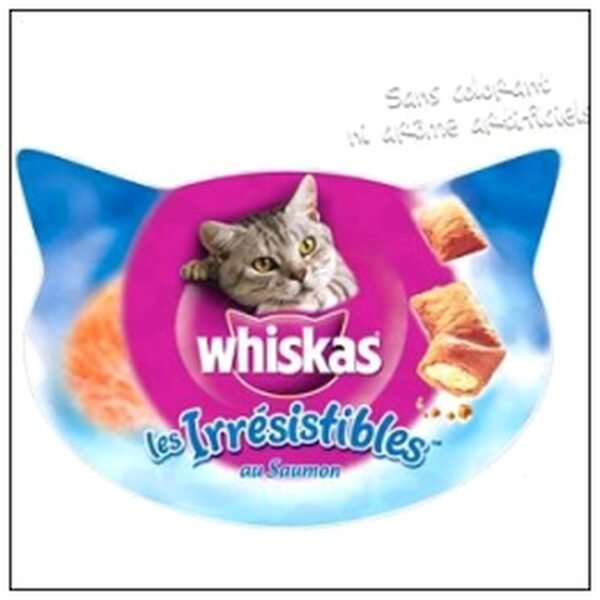 WHISKAS FRIANDISE CHAT AU SAUMON 60G TEMPTATIONS