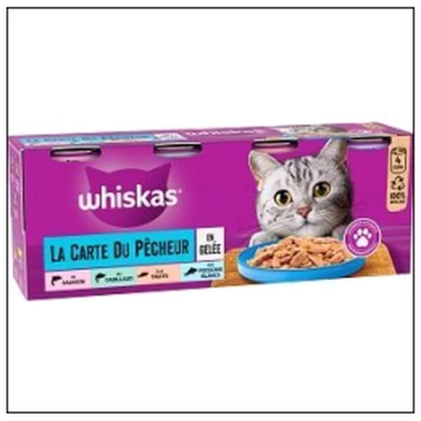WHISKAS GELEE POISSONS 4X 390G