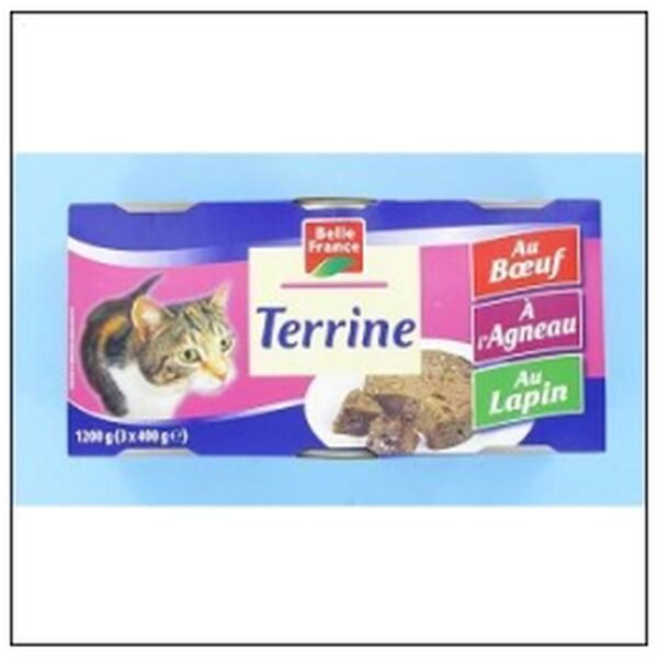 L.3 1/2 TERRINE BOEUF ET AGNEAU CHAT BELLE FRANCE