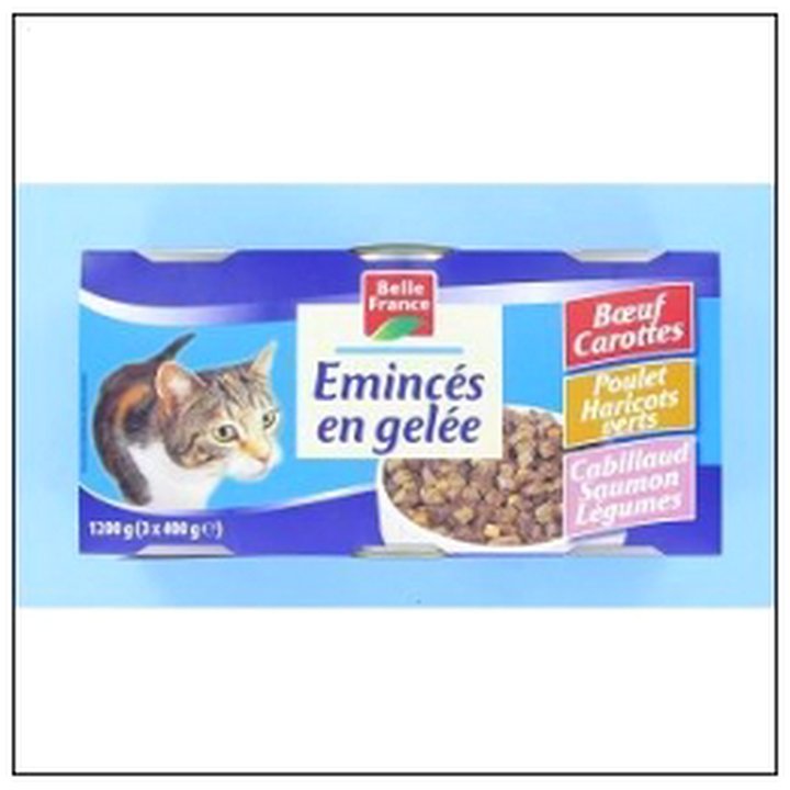 CAT-03352 L.3 1/2 EMINCES BOEUF.CAR PLT.HAR/CAB.SAUM.CHAT B.F - Image 1