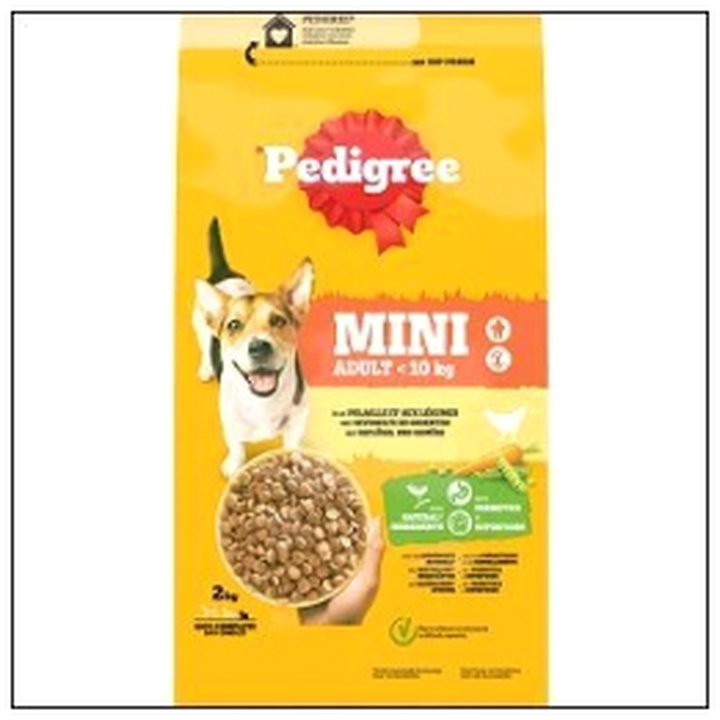 CAT-03361 CROQUETTES PETITS CHIENS VOL/LEG/RIZ 2KG PEDIGREE - Image 1