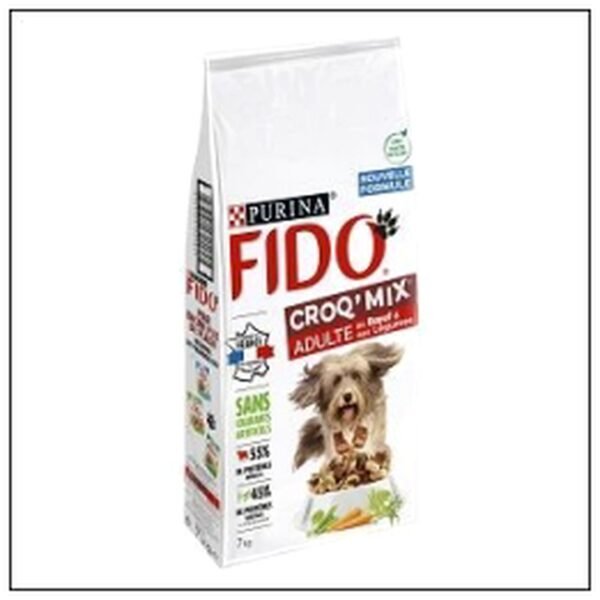 CROQUETTES CHIEN 7KG MIX ADULTE BOEUF FIDO