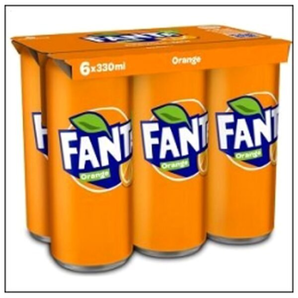 LOT 6 BOITES FANTA ORANGE 33CL