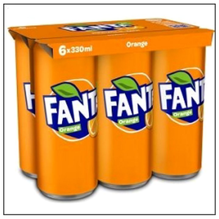 CAT-03437 LOT 6 BOITES FANTA ORANGE 33CL - Image 1