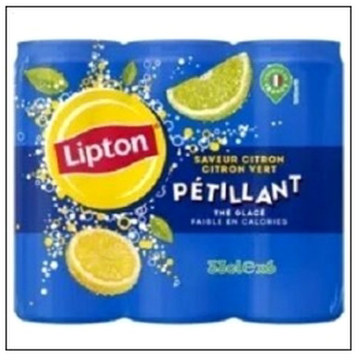 CAT-03472 PETILLANT CITRON CITRON V ERT SLK CAN 6X33CL LIPTON - Image 1