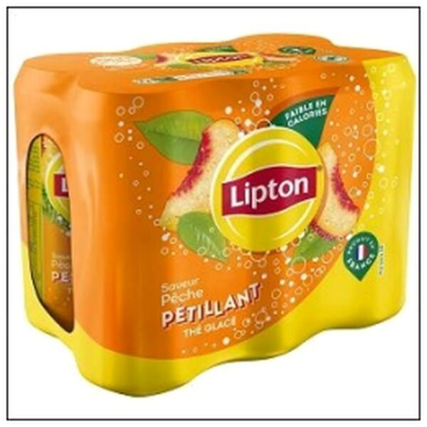 PETILLANT PECHE SLK CAN 6 X33CL LIPTON