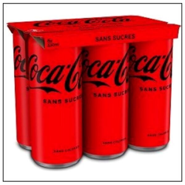 L.6 BOITES COCA COLA ZERO 33CL