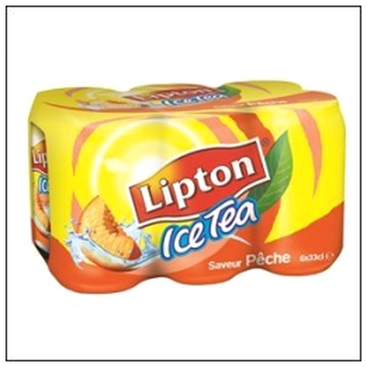 CAT-03596 LOT 6 BOITES 33CL ICE TEA PECHE - Image 1