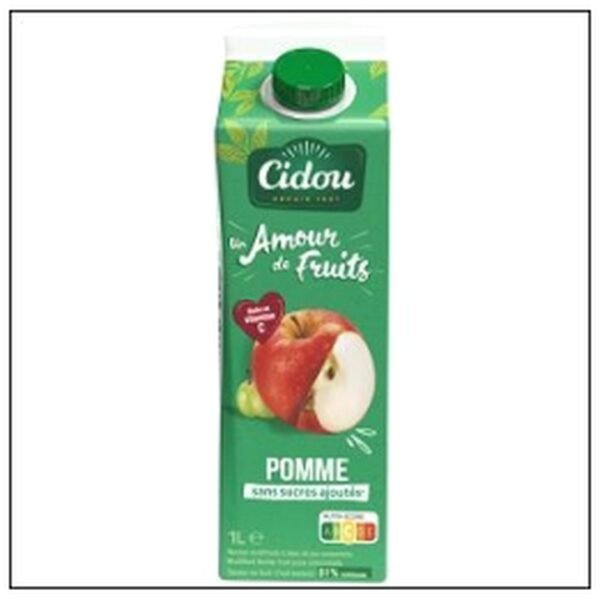 JUS POMME UN AMOUR DE FRU IT 1L CIDOU