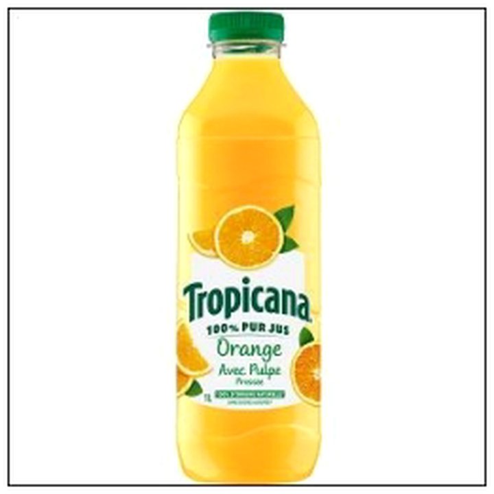 CAT-03621 PET LIT JUS ORANGE AVEC PULPE TROPICANA AMBIANT - Image 1