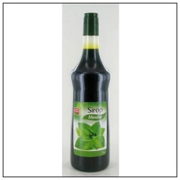 LITRE.PET.SIROP DE MENTHE VERTE BELLE FRANCE