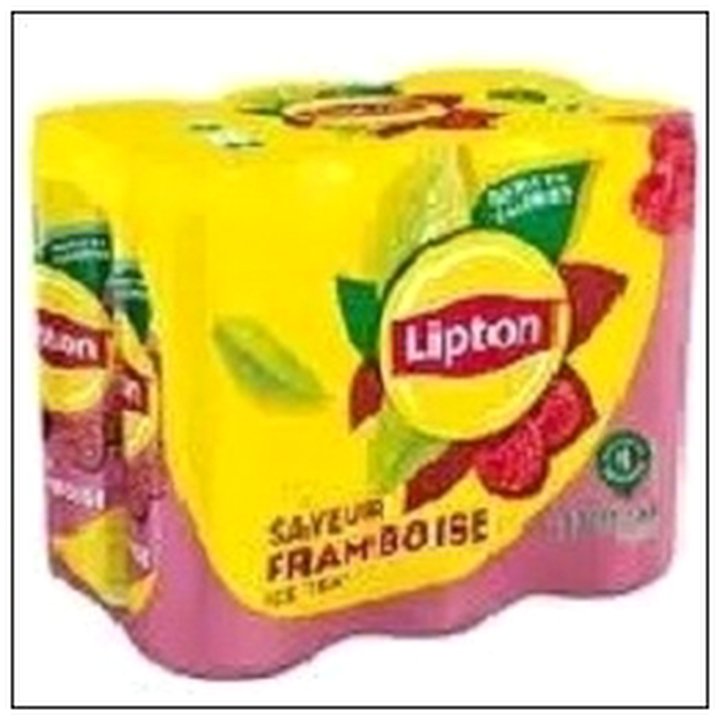 CAT-03699 ICE TEA SAVEUR FRAMBOISE SLK CAN 6X33CL LIPTON - Image 1