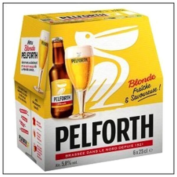 PACK 6X25CL PELFORTH BLONDE 5°8