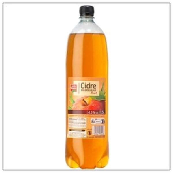 PET 1L5 CIDRE TRADITION BRUT 4,5% BELLE FRANCE