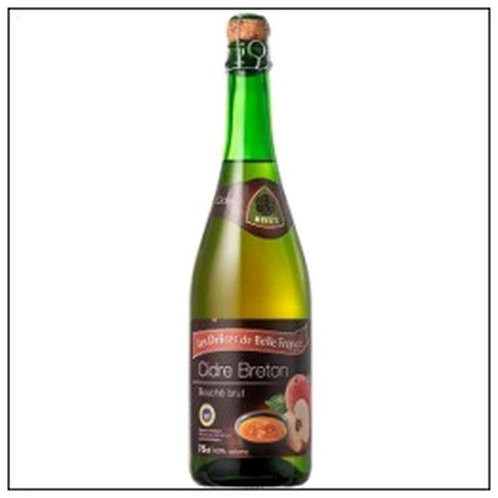 CAT-03846 CIDRE BRETON BRUT IGP5.5° 75CL DELICE BELLE FRANCE - Image 1