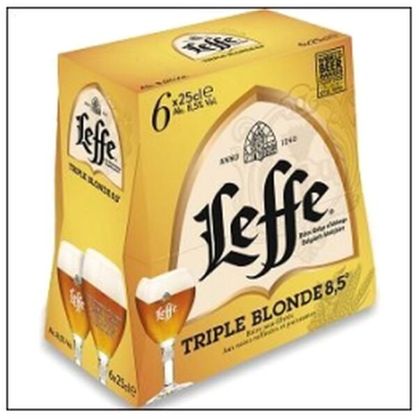 PACK 6X25CL LEFFE TRIPLE 8°5 BIERE D'ABBAYE