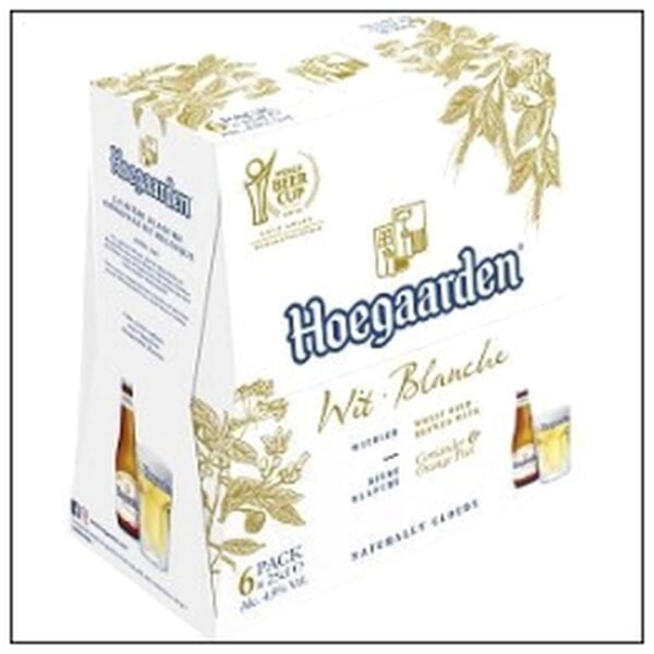 PACK 6X25CL HOEGAARDEN BLANCHE 4°9