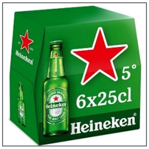 PACK 6X25CL HEINEKEN 5°
