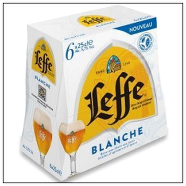 PACK 6X25CL LEFFE BLANCHE 5°7