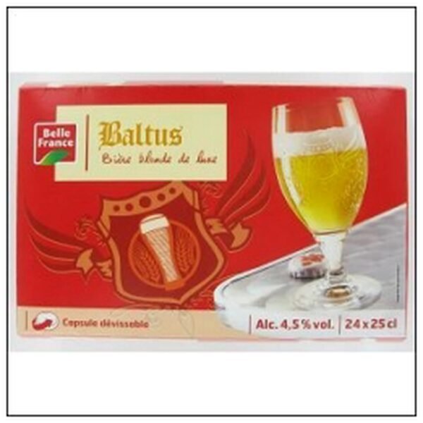 PACK 24X25CL BIERE BLONDE LUXE BELLE FRANCE 4,5°
