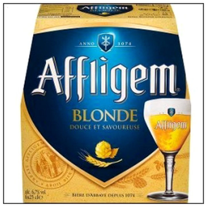 CAT-03883 PK 6X25CL AFFLIGEM BLONDE BIERE BELGE ABBAYE 6°7 - Image 1