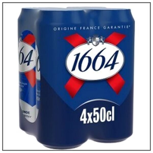 LOT-4BTES 50CL 1664 5°5