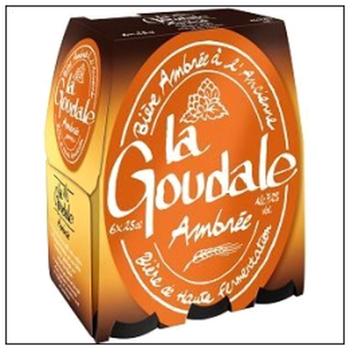 CAT-03911 PACK 6X25CL BIERE AMBREE LA GOUDALE 7,2° - Image 1