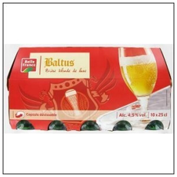 PACK 10X25CL BIERE BLONDE LUXE BELLE FRANCE 4°5
