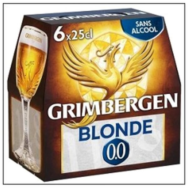 PACK 6X25CL GRIMBERGEN BLONDE SANS ALCOOL