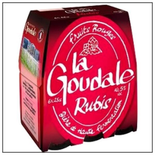 CLUST.6X25CL BIERE RUBIS LA GOUDALE 5°