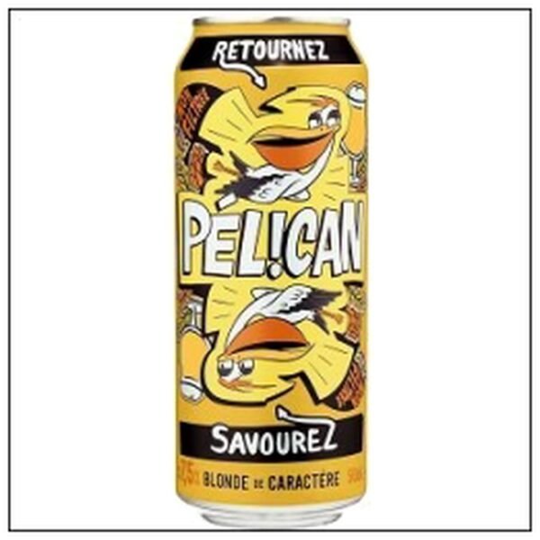 BOITE 50CL PELICAN BLONDE CARACTERE NON FILTREE 7°5