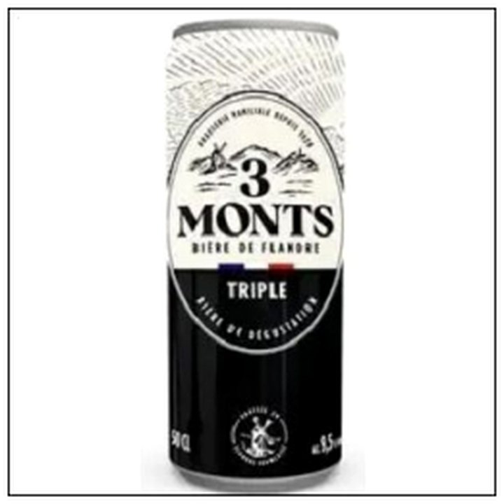 CAT-03979 BTE 50CL BIERE 3 MONTS TRIPLE 9°5 - Image 1