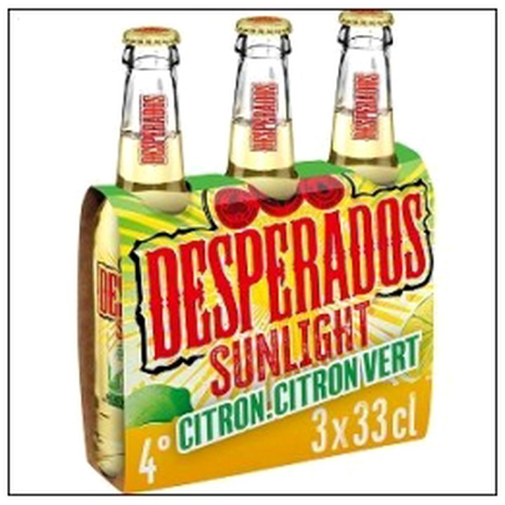 CAT-03986 PAK 3X33CL DESPERADOS SUN LIGHT CITRON CIT.VERT 4° - Image 1