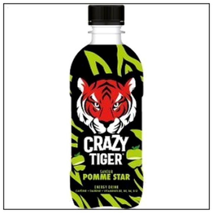 CAT-03993 CRAZYTIGER POMME PET 35CL - Image 1