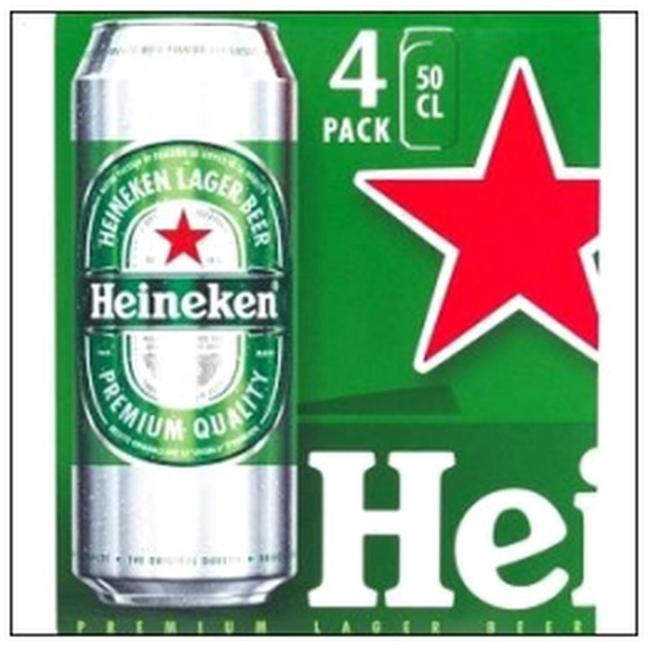 CAT-04007 LOT-4BTE 50CL HEINEKEN 5° - Image 1