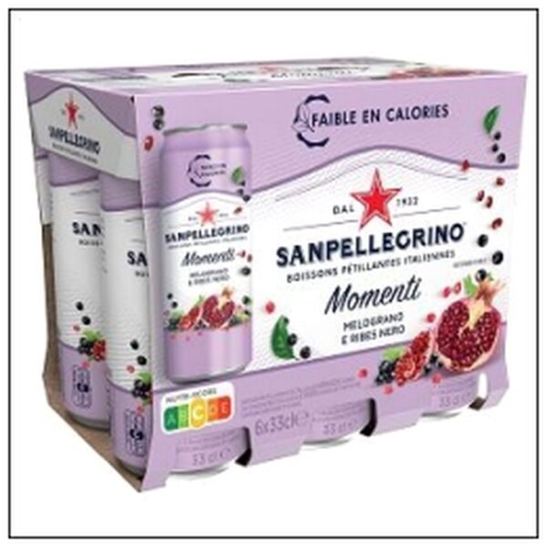 SANPELLEGRINO MOMENTI GRE NADE CASSIS 6X33CL