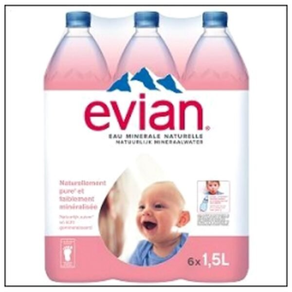 PACK 6X1L5 EVIAN MAJOR PALETTE