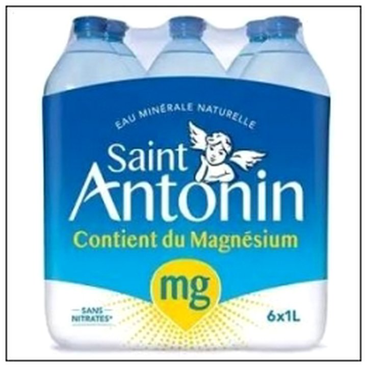 CAT-04028 PK 6X1L EAU MINERALE NATU RELLE ST ANTONIN - Image 1